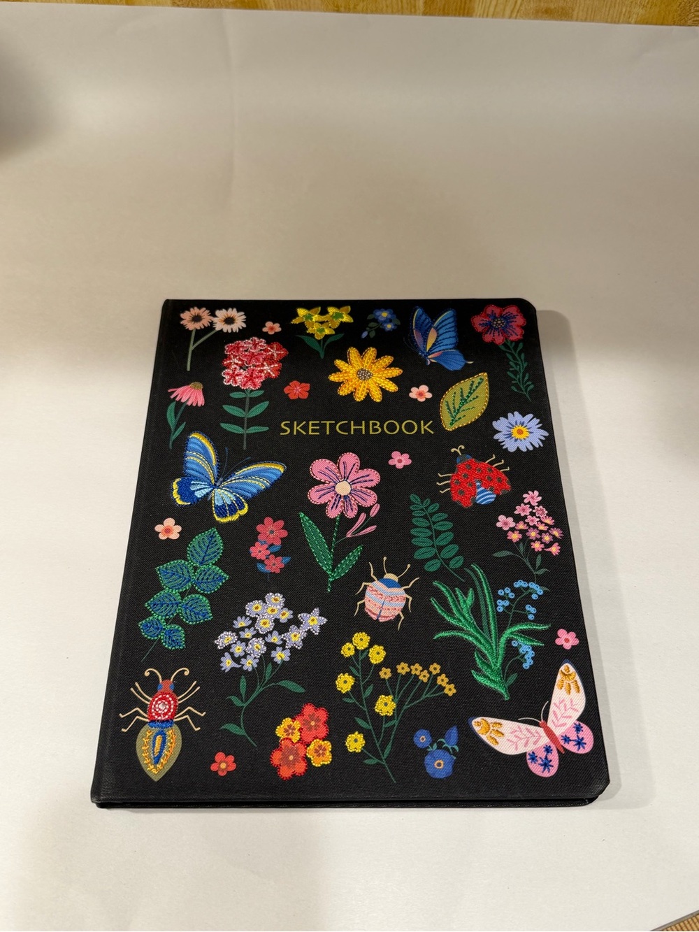 Black Floral Sketchbook